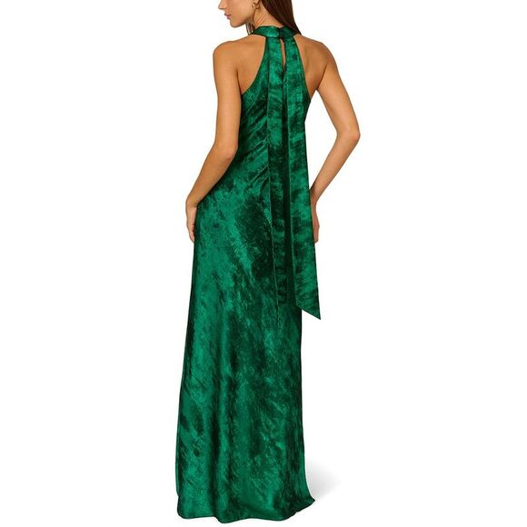 NWT Aidan Mattox Halter Mermaid Gown - Picture 3 of 4